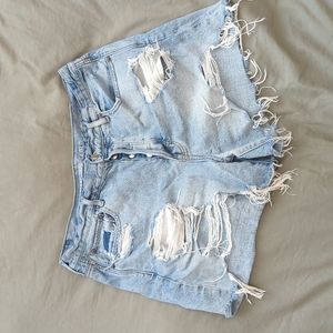 American Eagle Denim Destroyed Shorts